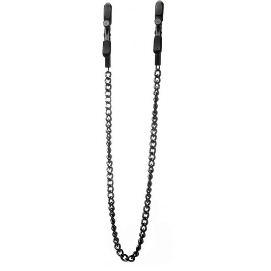 Ouch! Adjustable Nipple Clamps - Black * – Rechargeable, Discreet, Intimate Wellness Accessory – Quiet, Rechargeable, Waterproof, Couples & Solo Use, Discreet Intimate Wellness Accessory