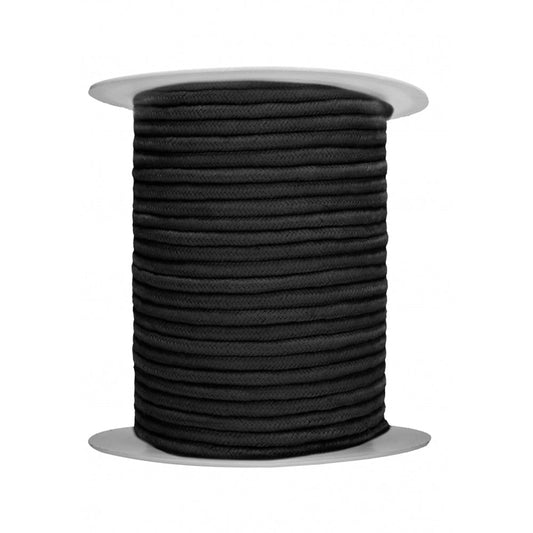 Ouch! playful restraint Rope 328ft / 100m - Black – Rechargeable, Discreet, Intimate Wellness Accessory – Quiet, Rechargeable, Waterproof, Couples & Solo Use, Discreet Intimate Wellness Accessory
