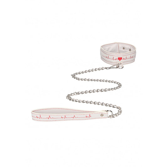 Ouch! Collar With Leash - Nurse Theme * – Rechargeable, Discreet, Intimate Wellness Accessory – Quiet, Rechargeable, Waterproof, Couples & Solo Use, Discreet Intimate Wellness Accessory