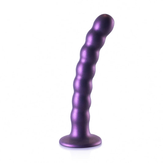 Ouch! Beaded G-Spot personal massager 6.5'' - Purple – Rechargeable, Discreet, Intimate Wellness Accessory – Quiet, Rechargeable, Waterproof, Couples & Solo Use, Discreet Intimate Wellness Accessory