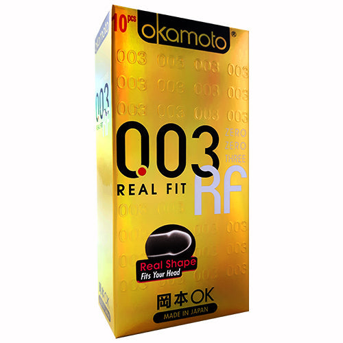 Okamoto 003 Real Fit Box 10 – Rechargeable, Discreet, Intimate Wellness Accessory – Quiet, Rechargeable, Waterproof, Couples & Solo Use, Discreet Intimate Wellness Accessory