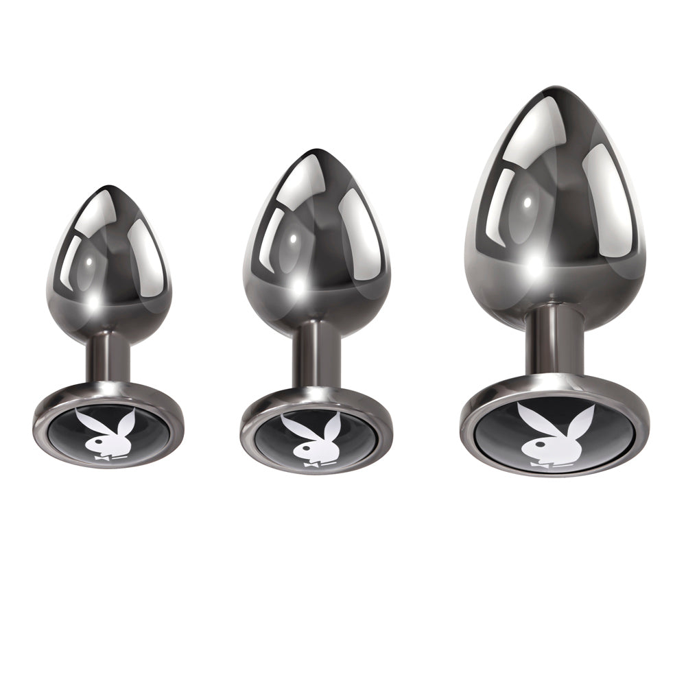 Playboy Pleasure 3 Ways Set – Rechargeable, Discreet, Intimate Wellness Accessory – Quiet, Rechargeable, Waterproof, Couples & Solo Use, Discreet Intimate Wellness Accessory