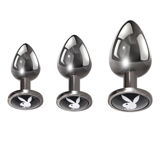 Playboy Pleasure 3 Ways Set – Rechargeable, Discreet, Intimate Wellness Accessory – Quiet, Rechargeable, Waterproof, Couples & Solo Use, Discreet Intimate Wellness Accessory
