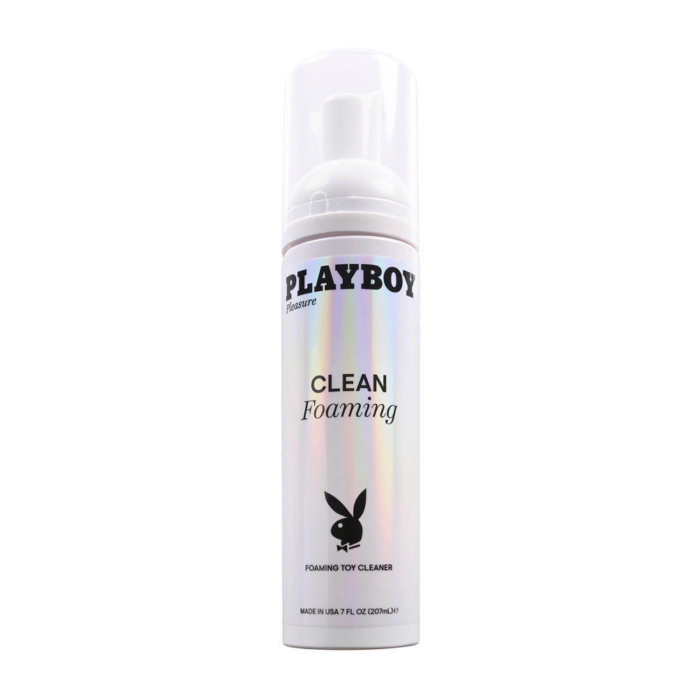 Playboy Clean Foaming 7oz – Rechargeable, Discreet, Intimate Wellness Accessory – Quiet, Rechargeable, Waterproof, Couples & Solo Use, Discreet Intimate Wellness Accessory