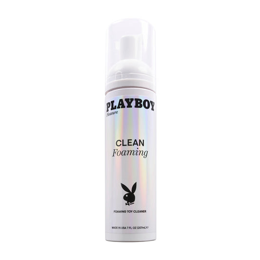 Playboy Clean Foaming 7oz – Rechargeable, Discreet, Intimate Wellness Accessory – Quiet, Rechargeable, Waterproof, Couples & Solo Use, Discreet Intimate Wellness Accessory