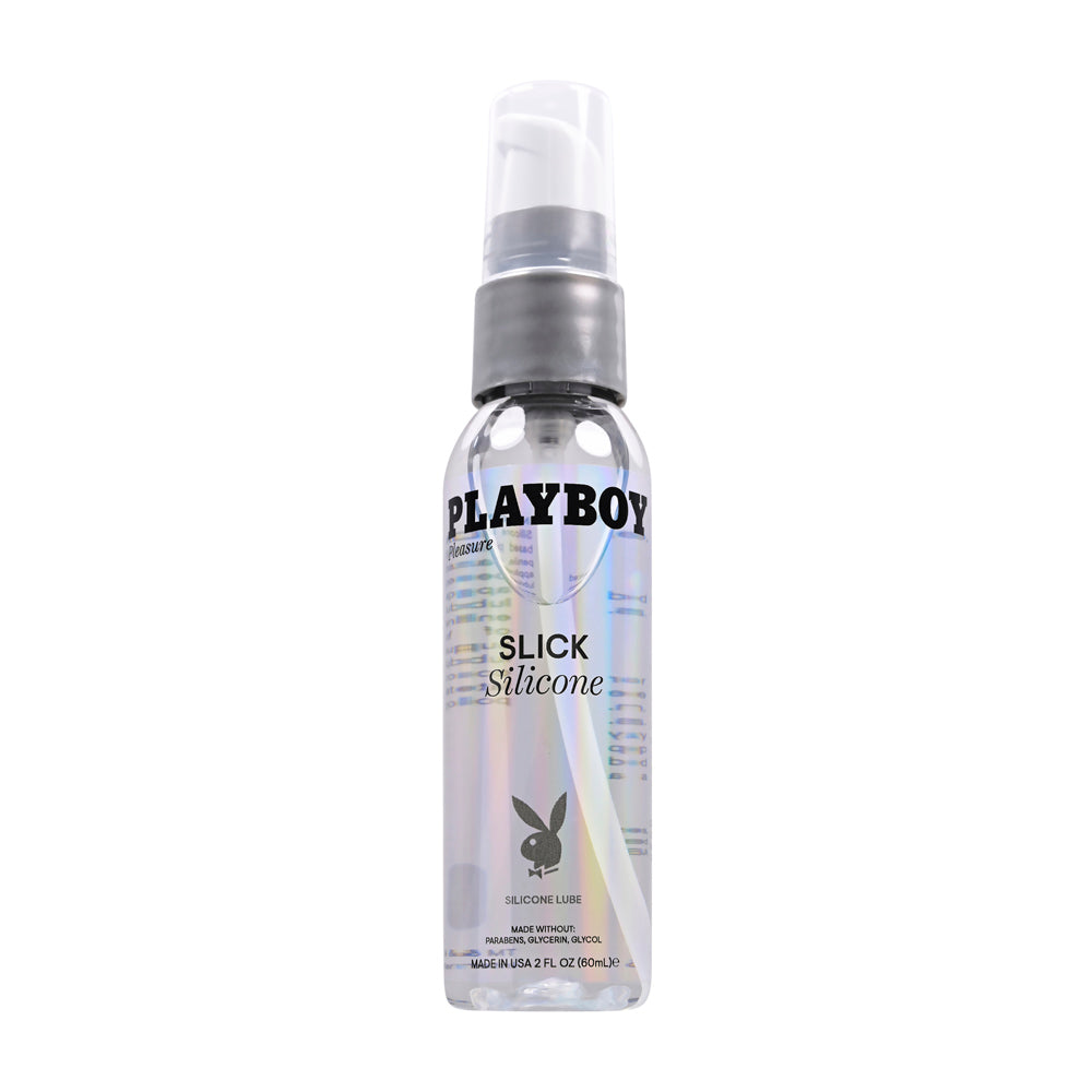 Playboy Slick Silicone - 2oz – Rechargeable, Discreet, Intimate Wellness Accessory – Quiet, Rechargeable, Waterproof, Couples & Solo Use, Discreet Intimate Wellness Accessory