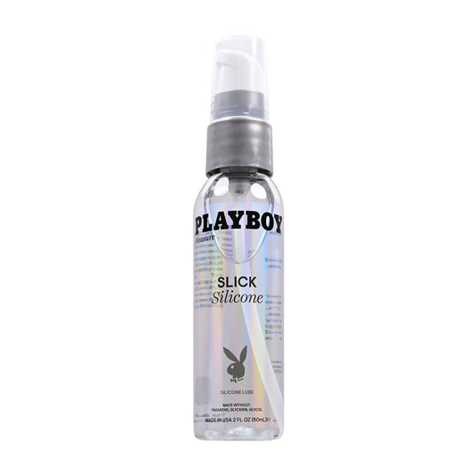 Playboy Slick Silicone - 2oz – Rechargeable, Discreet, Intimate Wellness Accessory – Quiet, Rechargeable, Waterproof, Couples & Solo Use, Discreet Intimate Wellness Accessory