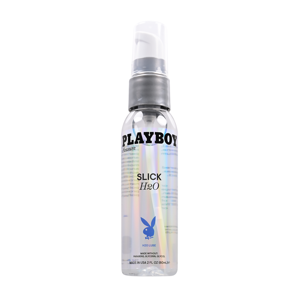 Playboy Slick H2O - 2oz – Rechargeable, Discreet, Intimate Wellness Accessory – Quiet, Rechargeable, Waterproof, Couples & Solo Use, Discreet Intimate Wellness Accessory