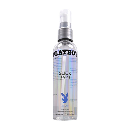 Playboy Slick H2O - 4oz – Rechargeable, Discreet, Intimate Wellness Accessory – Quiet, Rechargeable, Waterproof, Couples & Solo Use, Discreet Intimate Wellness Accessory