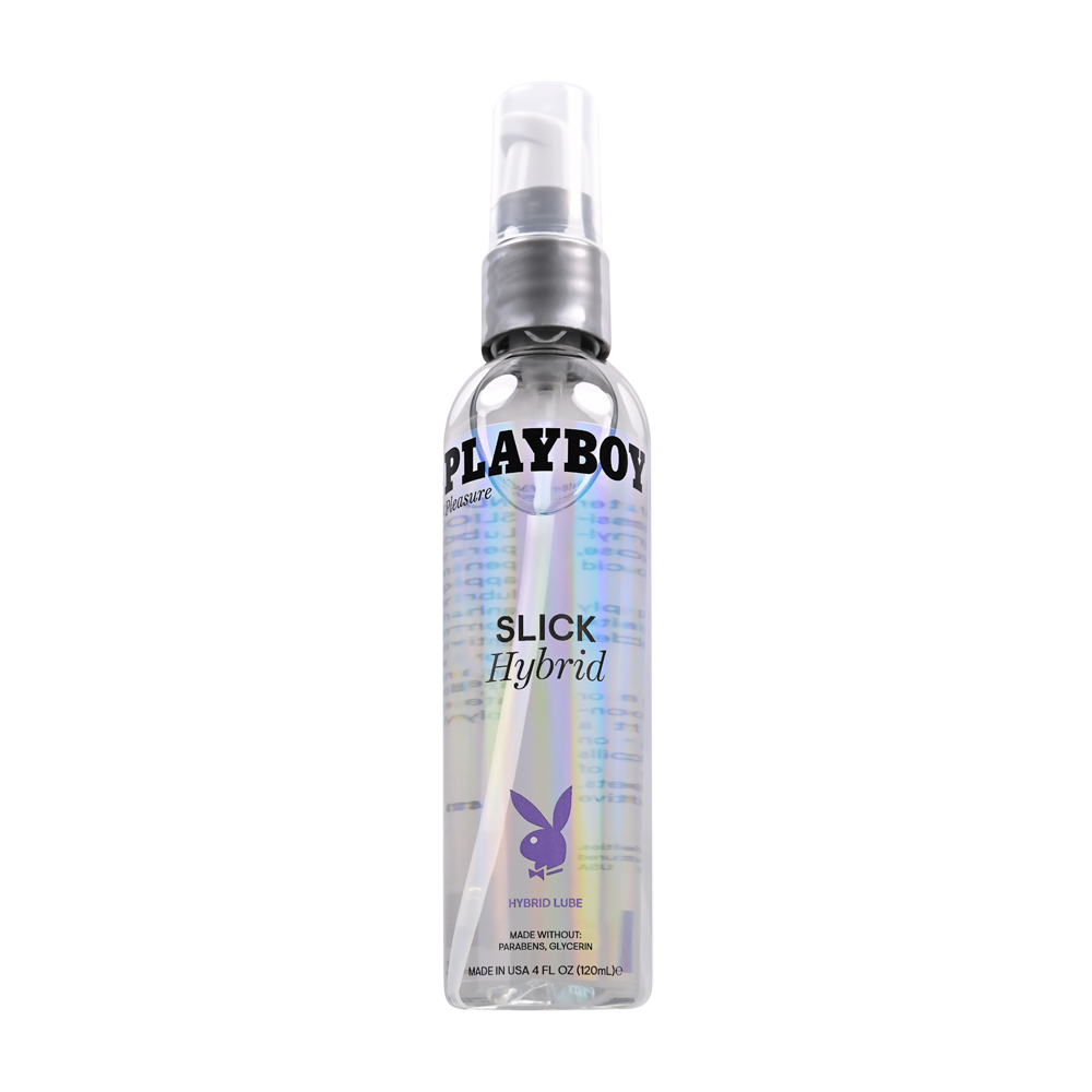 Playboy Slick Hybrid - 4oz – Rechargeable, Discreet, Intimate Wellness Accessory – Quiet, Rechargeable, Waterproof, Couples & Solo Use, Discreet Intimate Wellness Accessory