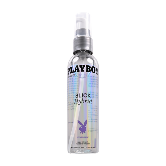 Playboy Slick Hybrid - 4oz – Rechargeable, Discreet, Intimate Wellness Accessory – Quiet, Rechargeable, Waterproof, Couples & Solo Use, Discreet Intimate Wellness Accessory