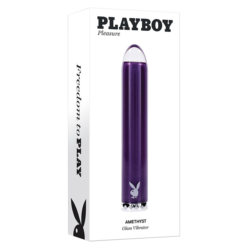 Playboy Amethyst Glass Vibrator.