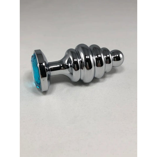 Thread backdoor Plug: Large w/ Blue – Rechargeable, Discreet, Intimate Wellness Accessory – Quiet, Rechargeable, Waterproof, Couples & Solo Use, Discreet Intimate Wellness Accessory
