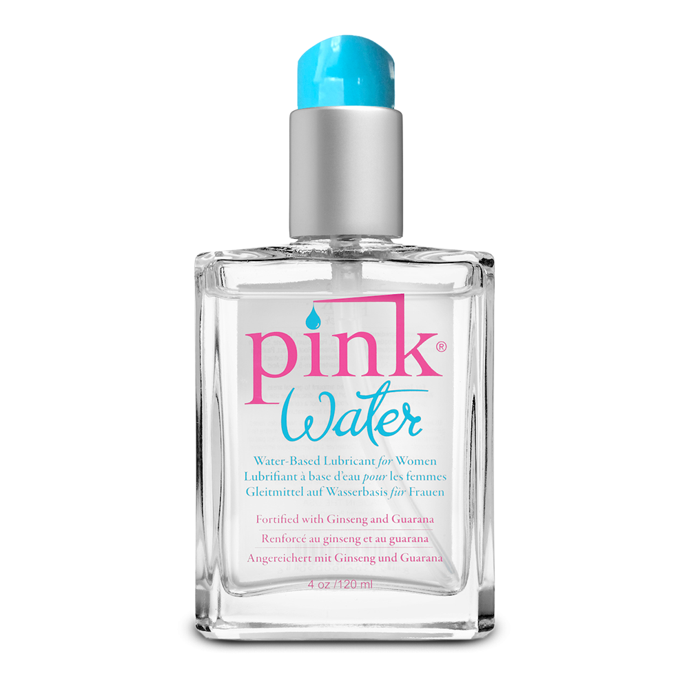 Pink Water 4oz Glass Bottle * – Rechargeable, Discreet, Intimate Wellness Accessory – Quiet, Rechargeable, Waterproof, Couples & Solo Use, Discreet Intimate Wellness Accessory