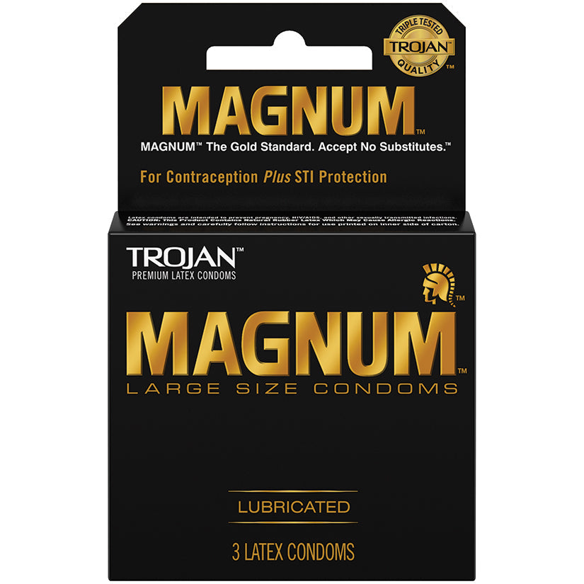 Trojan Magnum Condoms (3 Pack).