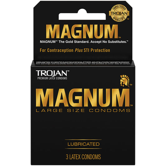 Trojan Magnum Condoms (3 Pack).
