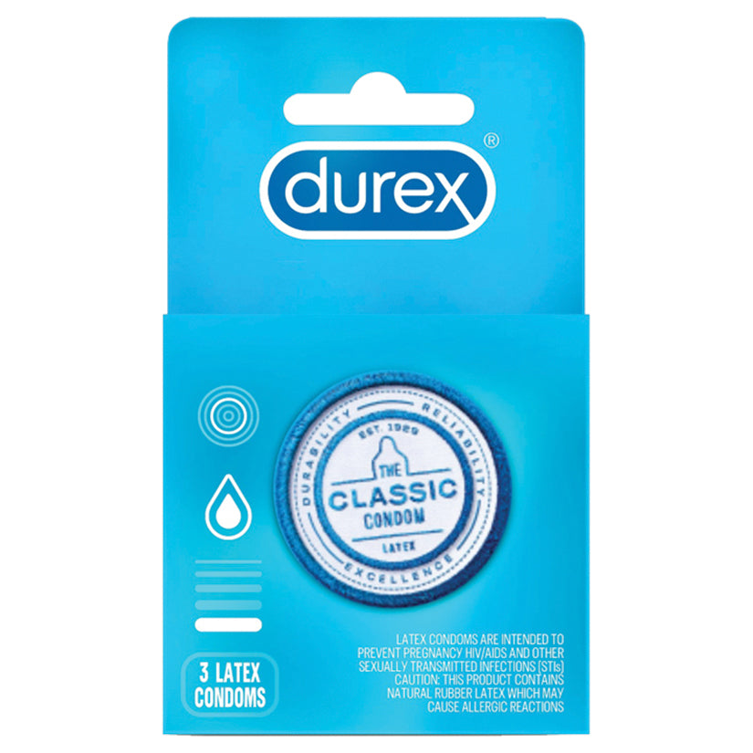 Durex Classic Condoms (3 Pack).