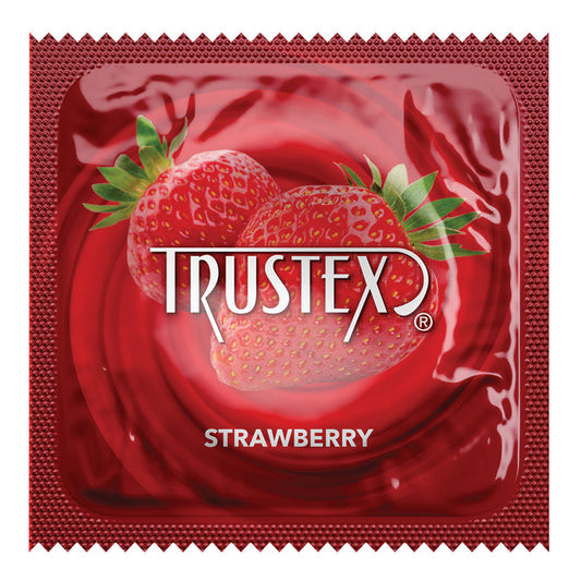 Trustex Flavored Condom-Strawberry (Bulk).