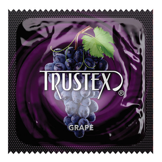 Trustex Flavored Condom-Grape (Bulk).
