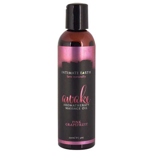 Intimate Earth Aromatherapy Oil Awake-Pink Grapefruit  4oz.
