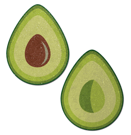Glitter Velvet Avocado Pasties - Green * – Rechargeable, Discreet, Intimate Wellness Accessory – Quiet, Rechargeable, Waterproof, Couples & Solo Use, Discreet Intimate Wellness Accessory