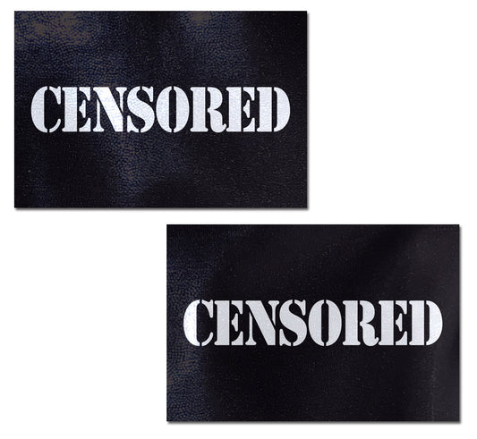 Censored Bar Pastease - White on Black – Rechargeable, Discreet, Intimate Wellness Accessory – Quiet, Rechargeable, Waterproof, Couples & Solo Use, Discreet Intimate Wellness Accessory