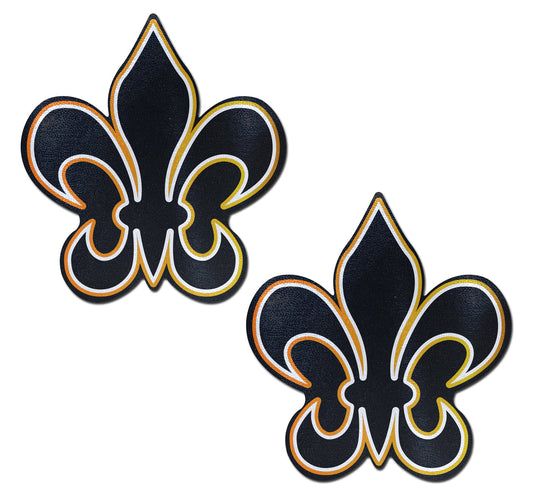 Fleur-de-Lis Pastease -Blk/White/Gold * – Rechargeable, Discreet, Intimate Wellness Accessory – Quiet, Rechargeable, Waterproof, Couples & Solo Use, Discreet Intimate Wellness Accessory