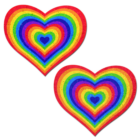 Velvet Rainbow Pumping Heart Pastease – Rechargeable, Discreet, Intimate Wellness Accessory – Quiet, Rechargeable, Waterproof, Couples & Solo Use, Discreet Intimate Wellness Accessory
