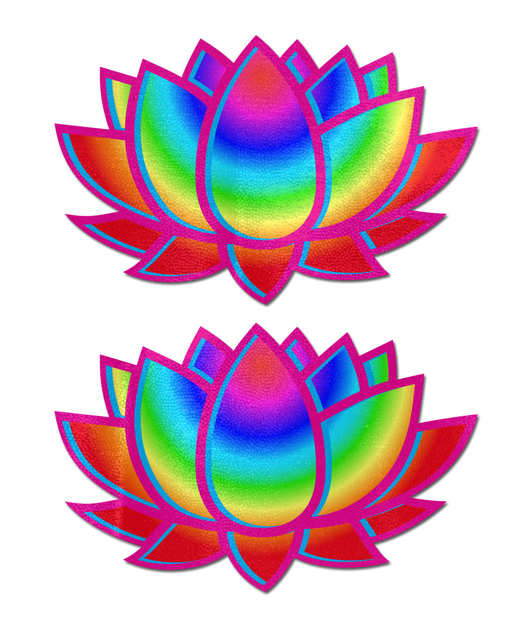 Lotus Pasties - Acid Rainbow – Rechargeable, Discreet, Intimate Wellness Accessory – Quiet, Rechargeable, Waterproof, Couples & Solo Use, Discreet Intimate Wellness Accessory