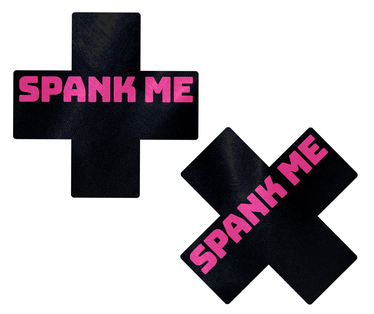 Spank Me x + Pasties - Black w Pink – Rechargeable, Discreet, Intimate Wellness Accessory – Quiet, Rechargeable, Waterproof, Couples & Solo Use, Discreet Intimate Wellness Accessory