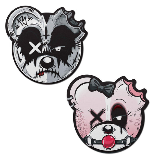Scummy Bears Gothic AF Zombie Pasties – Rechargeable, Discreet, Intimate Wellness Accessory – Quiet, Rechargeable, Waterproof, Couples & Solo Use, Discreet Intimate Wellness Accessory