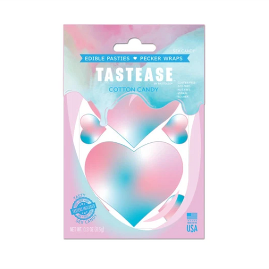 Tastease: Edible Pasties - Cotton Candy – Rechargeable, Discreet, Intimate Wellness Accessory – Quiet, Rechargeable, Waterproof, Couples & Solo Use, Discreet Intimate Wellness Accessory
