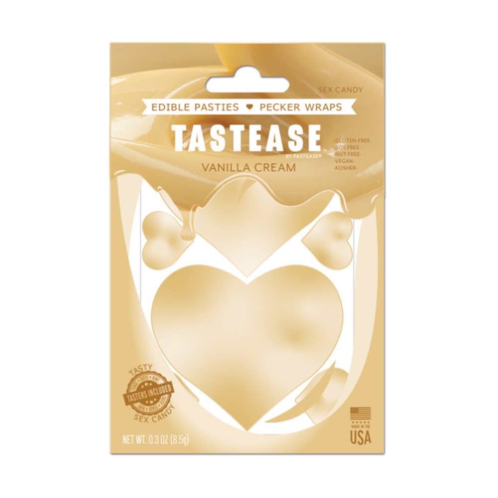 Tastease: Edible Pasties - Sweet Cream – Rechargeable, Discreet, Intimate Wellness Accessory – Quiet, Rechargeable, Waterproof, Couples & Solo Use, Discreet Intimate Wellness Accessory
