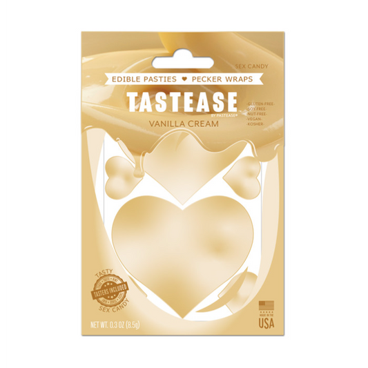 Tastease: Edible Pasties - Sweet Cream – Rechargeable, Discreet, Intimate Wellness Accessory – Quiet, Rechargeable, Waterproof, Couples & Solo Use, Discreet Intimate Wellness Accessory