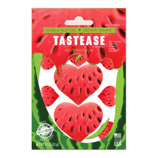 Tastease: Edible Pasties - Watermelon – Rechargeable, Discreet, Intimate Wellness Accessory – Quiet, Rechargeable, Waterproof, Couples & Solo Use, Discreet Intimate Wellness Accessory