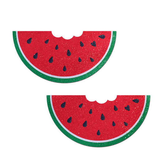 Watermelon Slice with a Bite Breast Pasties