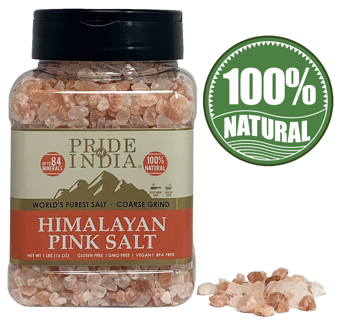 Himalayan Pink Rock Salt - Coarse Grind