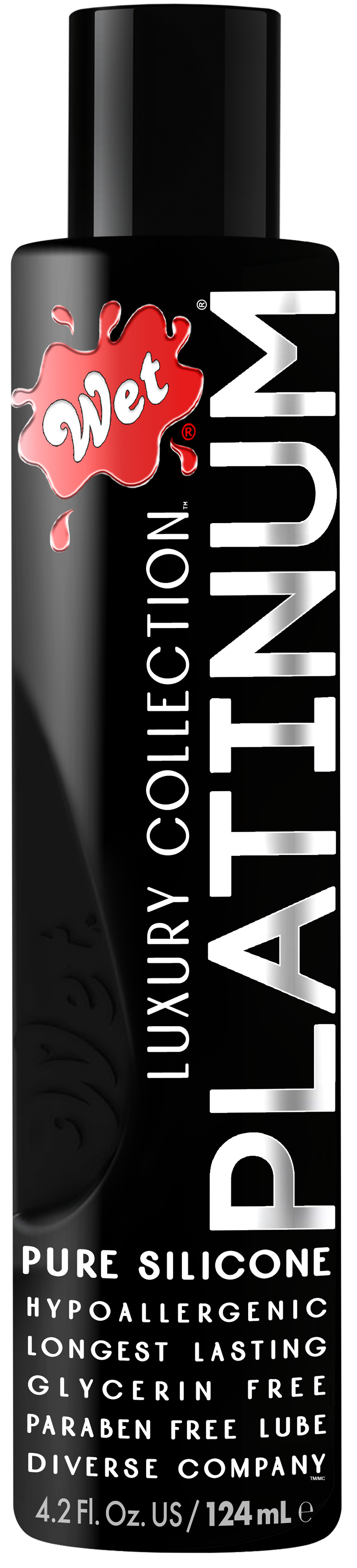 Wet Platinum Silicone Based intimacy personal lubricant 4.2 Ounce – Rechargeable, Discreet, Intimate Wellness Accessory – Quiet, Rechargeable, Waterproof, Couples & Solo Use, Discreet Intimate Wellness Accessory