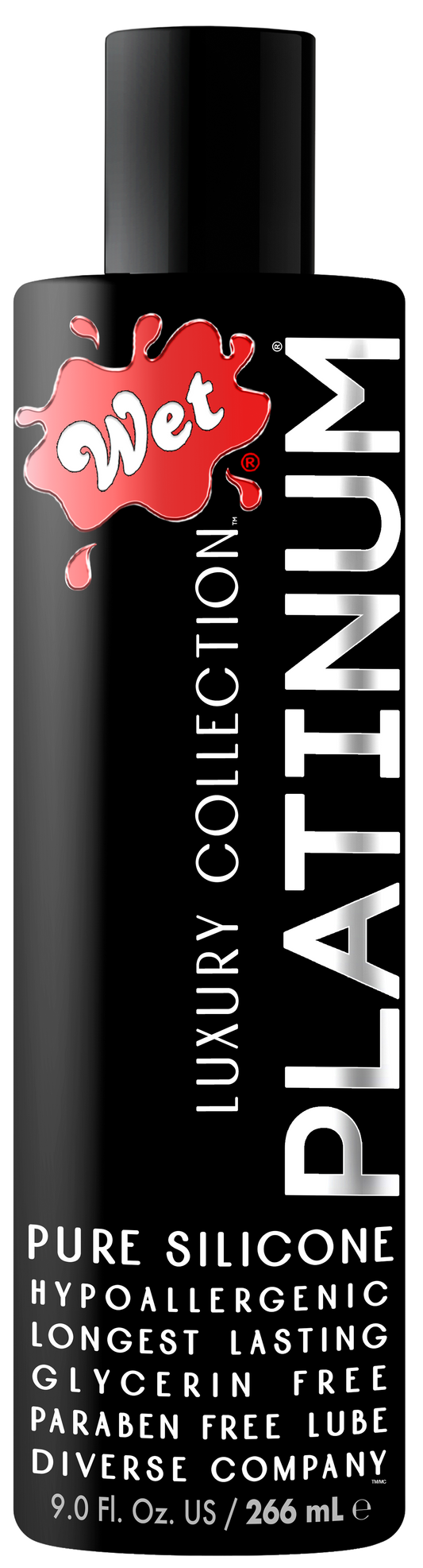 Platinum Silicone Based intimacy personal lubricant 9 Ounce – Rechargeable, Discreet, Intimate Wellness Accessory – Quiet, Rechargeable, Waterproof, Couples & Solo Use, Discreet Intimate Wellness Accessory