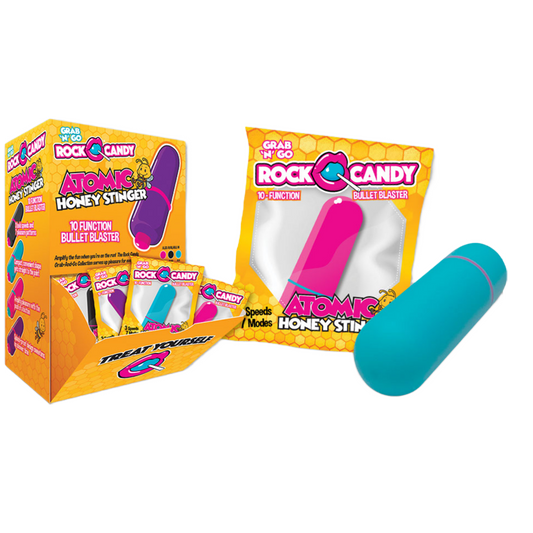 Grab-n-Go  Atomic Honey Stingers 24pc – Rechargeable, Discreet, Intimate Wellness Accessory – Quiet, Rechargeable, Waterproof, Couples & Solo Use, Discreet Intimate Wellness Accessory