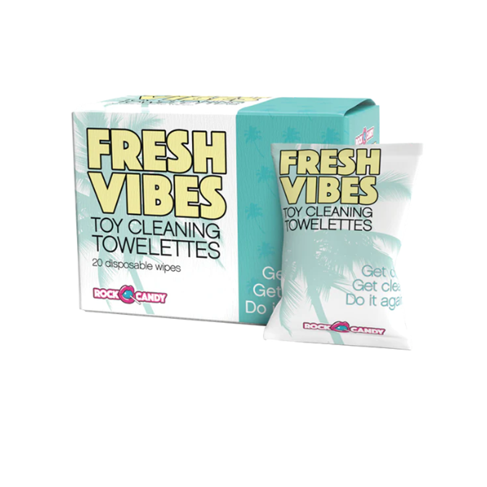 Fresh Vibes novelty item Towelettes 20pack Box – Rechargeable, Discreet, Intimate Wellness Accessory – Quiet, Rechargeable, Waterproof, Couples & Solo Use, Discreet Intimate Wellness Accessory