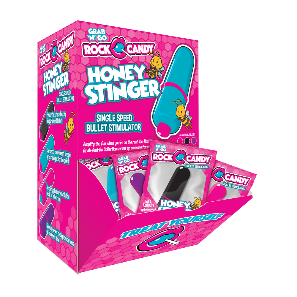 Grab-n-Go  Honey Stingers 24pc display – Rechargeable, Discreet, Intimate Wellness Accessory – Quiet, Rechargeable, Waterproof, Couples & Solo Use, Discreet Intimate Wellness Accessory