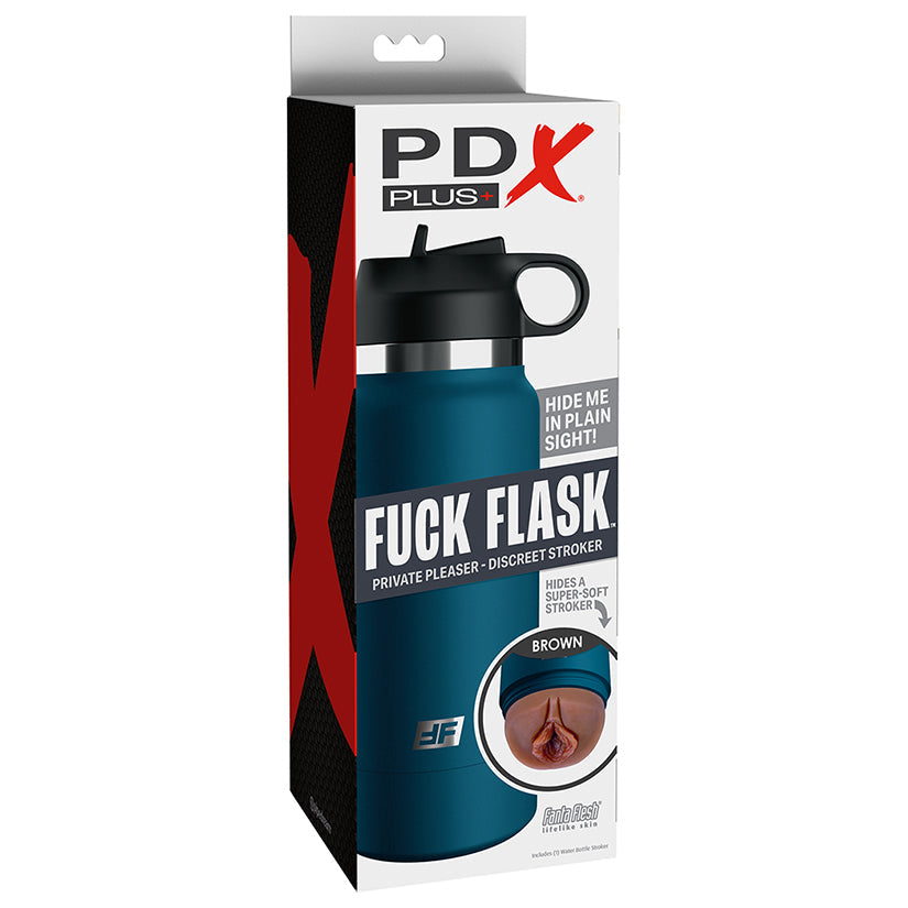PDX Plus Fuck Flask Private Pleaser-Brown.