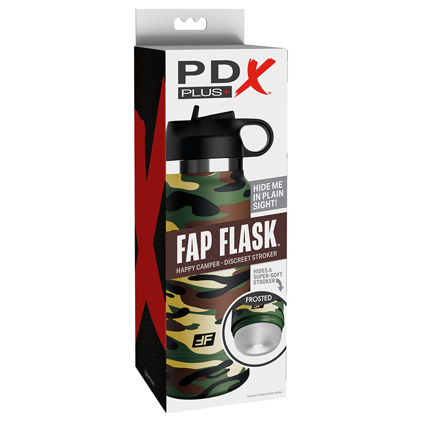 PDX Plus Fap Flask Happy Camper-Frosted.