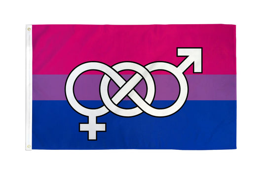 Bisexual Symbol Flag 3x5ft Polyester – Rechargeable, Discreet, Intimate Wellness Accessory – Quiet, Rechargeable, Waterproof, Couples & Solo Use, Discreet Intimate Wellness Accessory