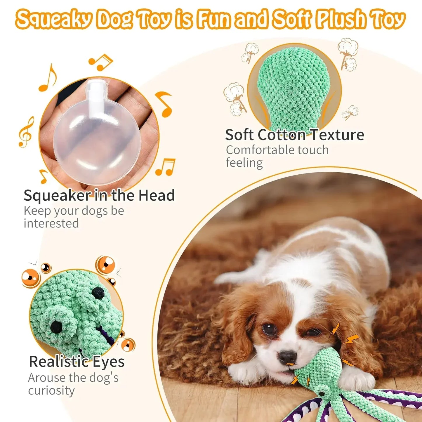 Octopus Plush Chew novelty item – Interactive, Bite-Resistant, Teeth Cleaning for Cats and Dogs – Rechargeable, Discreet, Intimate Wellness Accessory – Quiet, Rechargeable, Waterproof, Couples & Solo Use, Discreet Intimate Wellness Accessory
