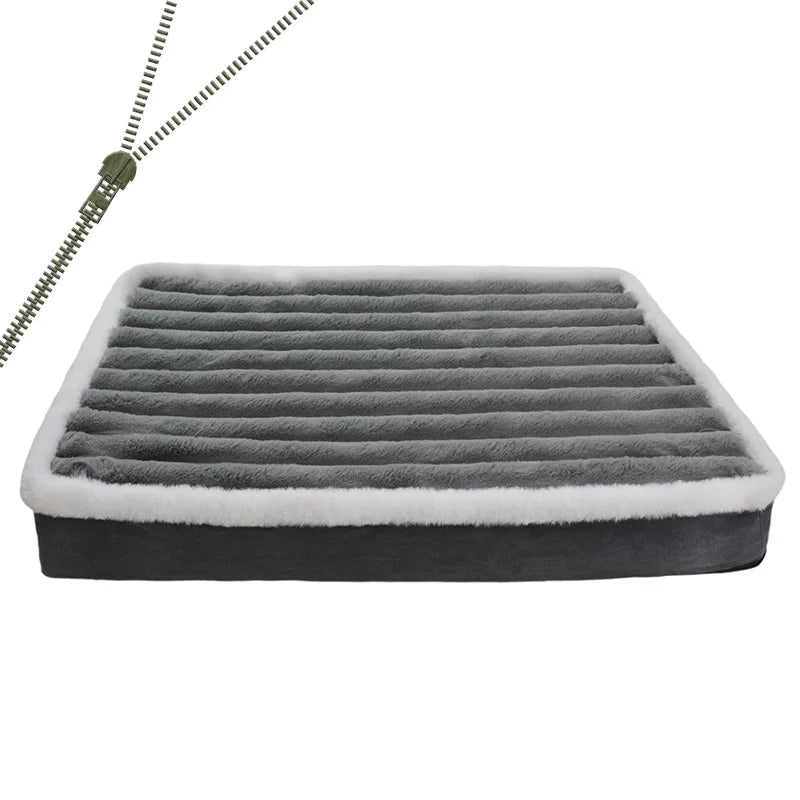 Dog Bed Mat with Zipper Remolvable Pet Mattress