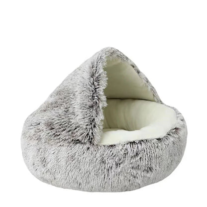 SOFT PLUSH ROUND CAT BED