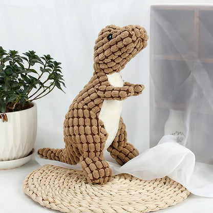 Petorest Plush Dinosaur Chew Toy – Interactive & Durable