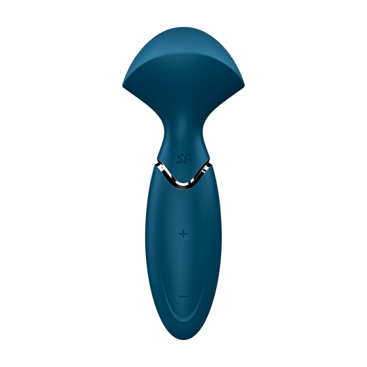 Mini Wand-er Vibe - Blue – Rechargeable, Discreet, Intimate Wellness Accessory – Quiet, Rechargeable, Waterproof, Couples & Solo Use, Discreet Intimate Wellness Accessory
